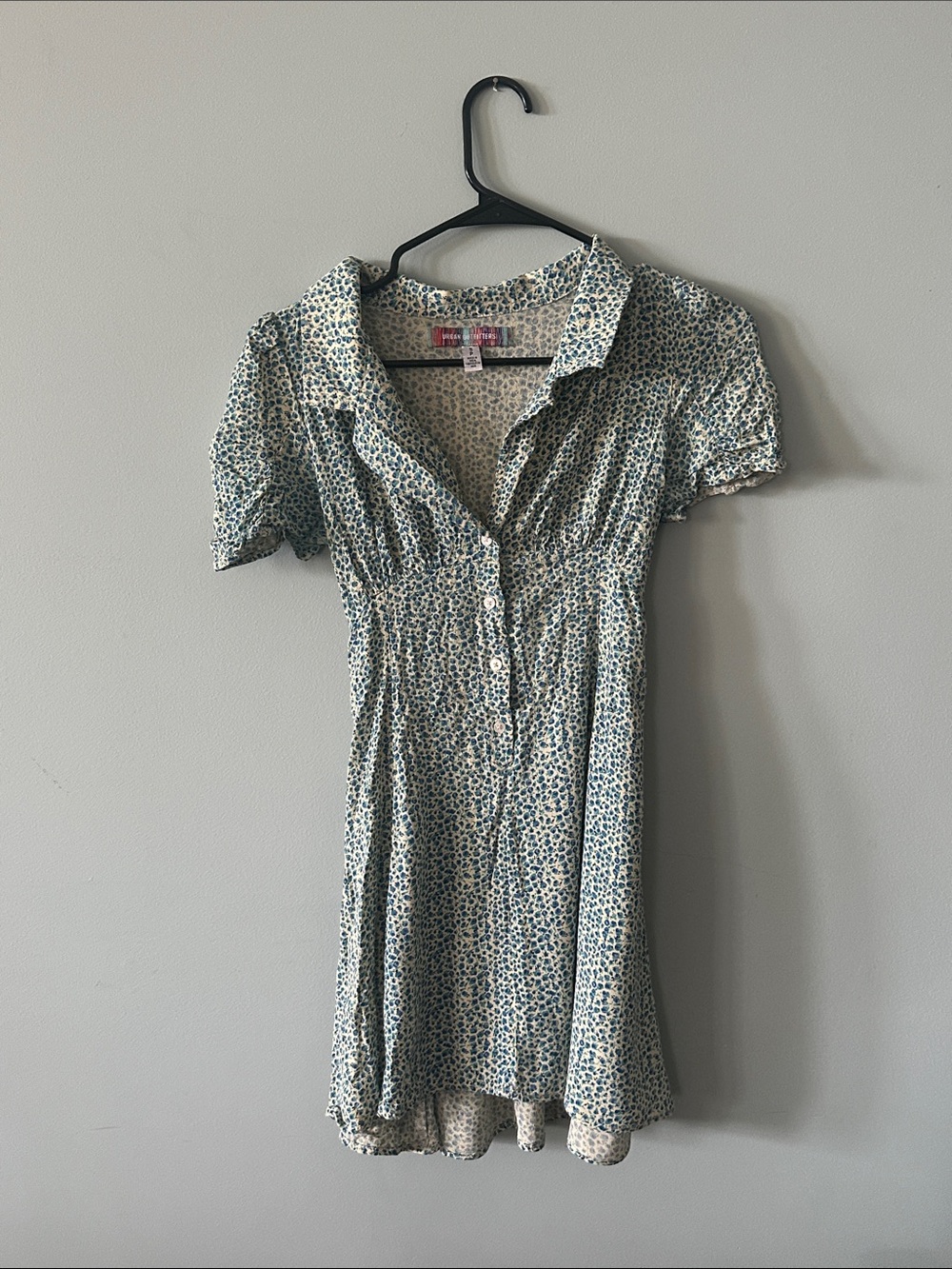 Urban outfitters blue and white floral mini dress